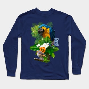 Macaw beautiful bird Long Sleeve T-Shirt